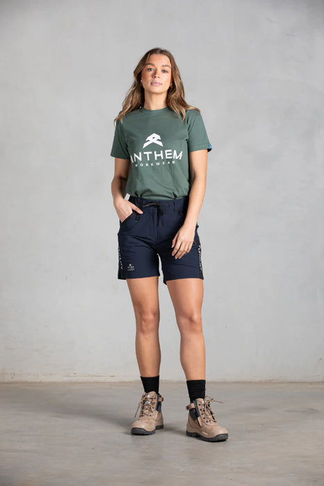 Anthem Womens Triumph Short S603W 150 GSM 90% Nylon 10% Spandex Ripstop