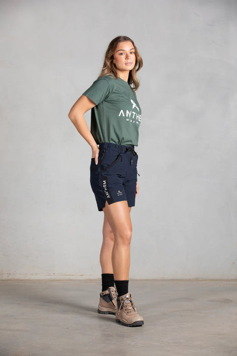 Anthem Womens Triumph Short S603W 150 GSM 90% Nylon 10% Spandex Ripstop