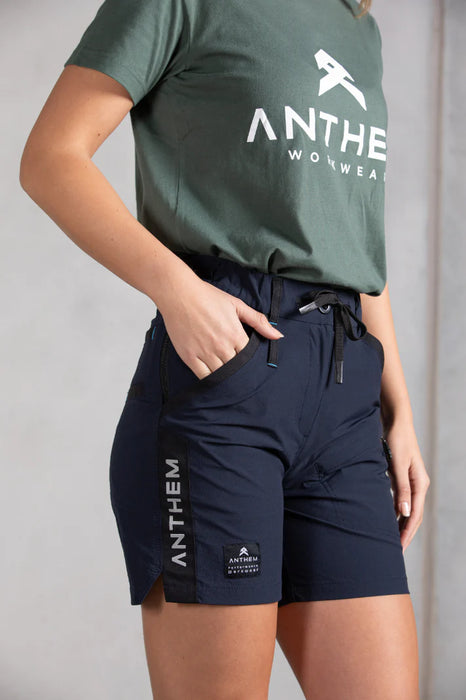 Anthem Womens Triumph Short S603W 150 GSM 90% Nylon 10% Spandex Ripstop