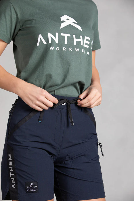 Anthem Womens Triumph Short S603W 150 GSM 90% Nylon 10% Spandex Ripstop