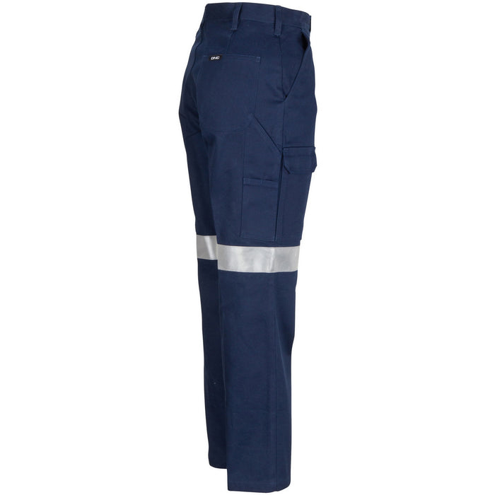 DNC 3323 Ladies Drill Trousers-R/Tape