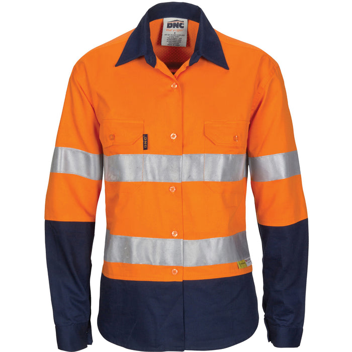 DNC 3749 Ladis HiVis L/W Shirt R/T, L/S