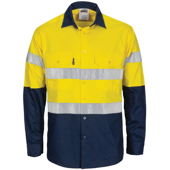 DNC 3782 HiVis R/W CTN Shirt G-Tape L/S