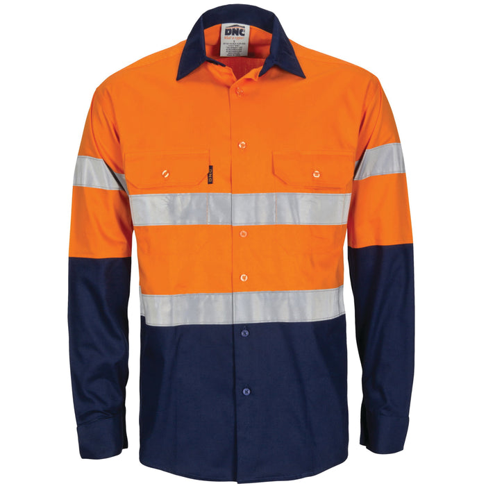 DNC 3782 HiVis R/W CTN Shirt G-Tape L/S