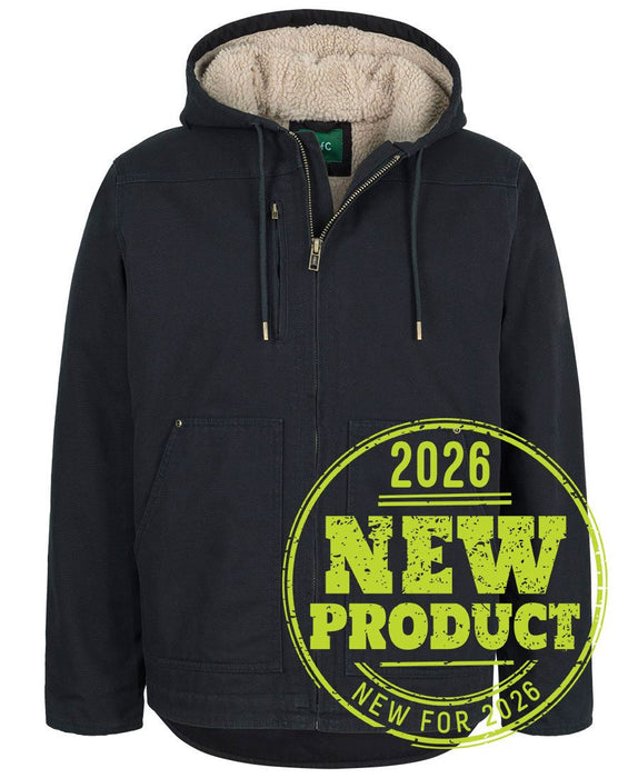 JBs 3BHJ 100% COTTON CANVAS - HOODED FLEECE LINED BARN JACKET