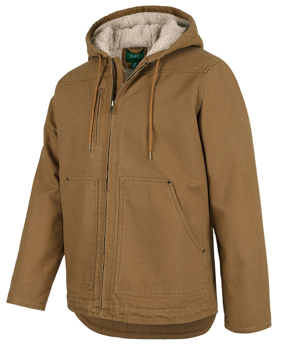 JBs 3BHJ 100% COTTON CANVAS - HOODED FLEECE LINED BARN JACKET