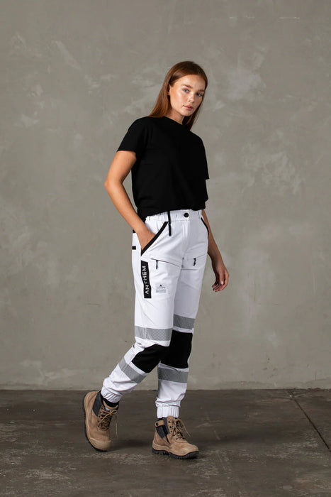 Anthem Women's Triumph Pant with Tape - P103WR 150 GSM 90% Nylon 10% Spandex Ripstop