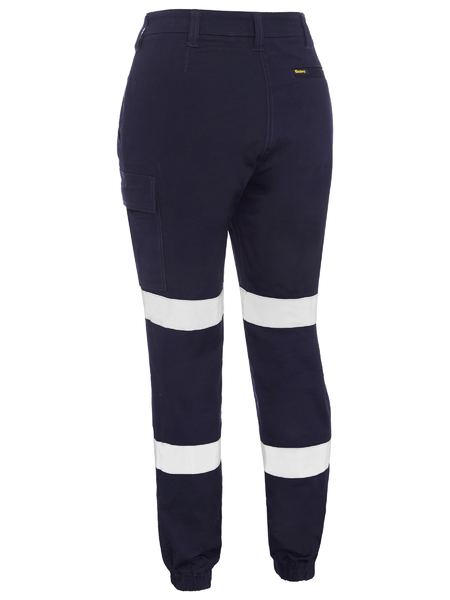 Bisley BPL6028T Womens Mid Rise Straight Leg Taped Cargo Cuffed Pant