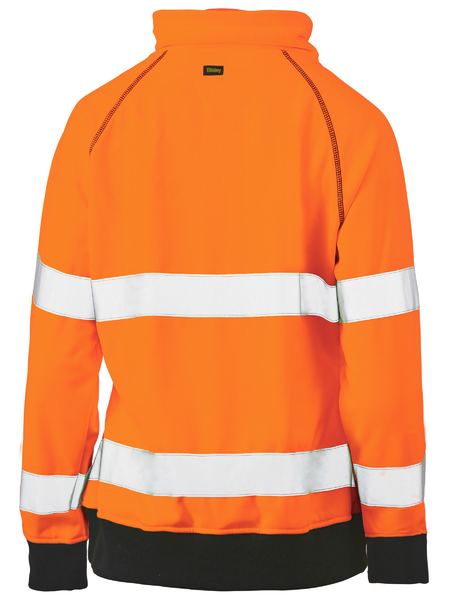 Bisley BKL6818T Womens L/S Taped Hi Vis Fleece Jumper