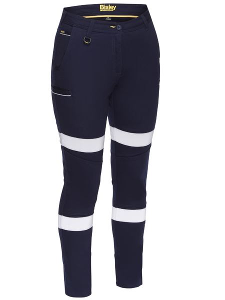 Bisley BPL6015T Womens Taped Mid Rise Stovepipe Stretch Pant