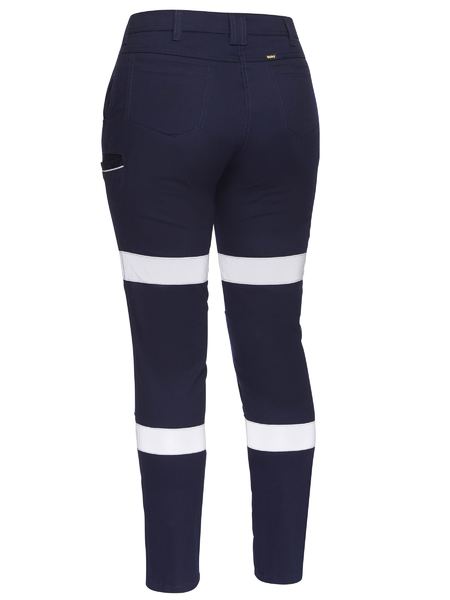 Bisley BPL6015T Womens Taped Mid Rise Stovepipe Stretch Pant