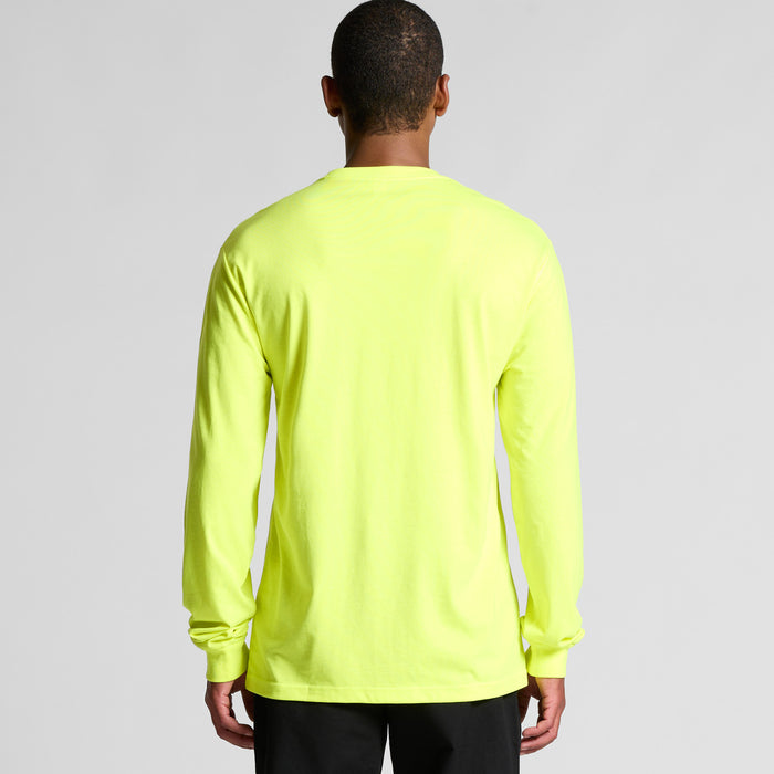 AS Colour 5054F Block Long Sleeve Hi Vis Tee 65% polyester 35% cotton