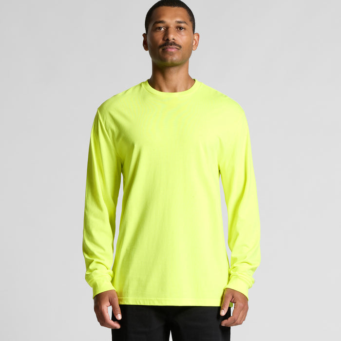 AS Colour 5054F Block Long Sleeve Hi Vis Tee 65% polyester 35% cotton