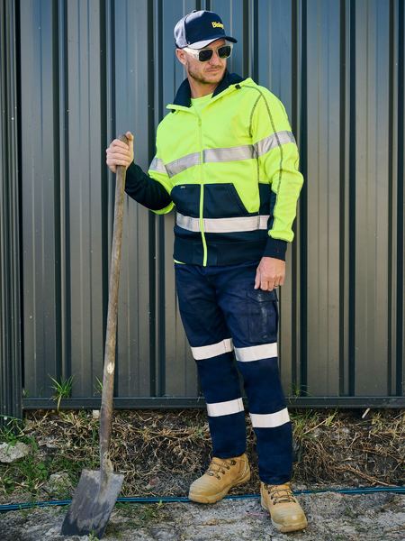 Bisley BPC6029T Taped Biomotion Stretch Cotton Drill Cargo Cuffed Pants