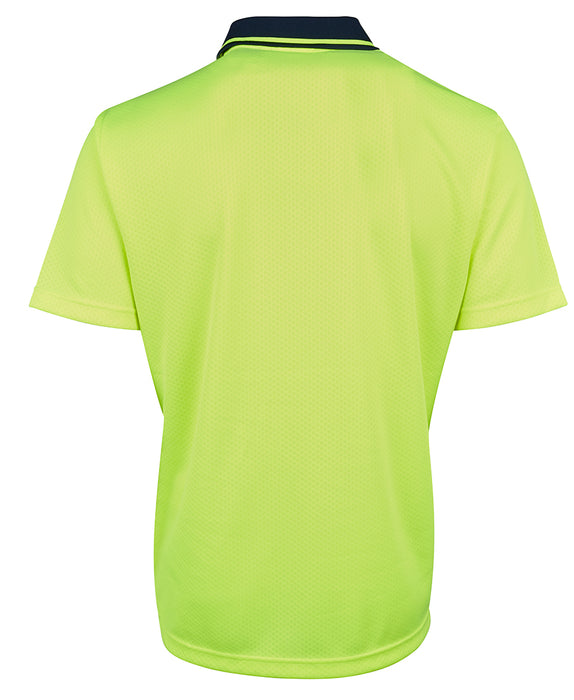 JBs Wear 6HJNC Hi Vis Jacquard Non Cuff Polo
