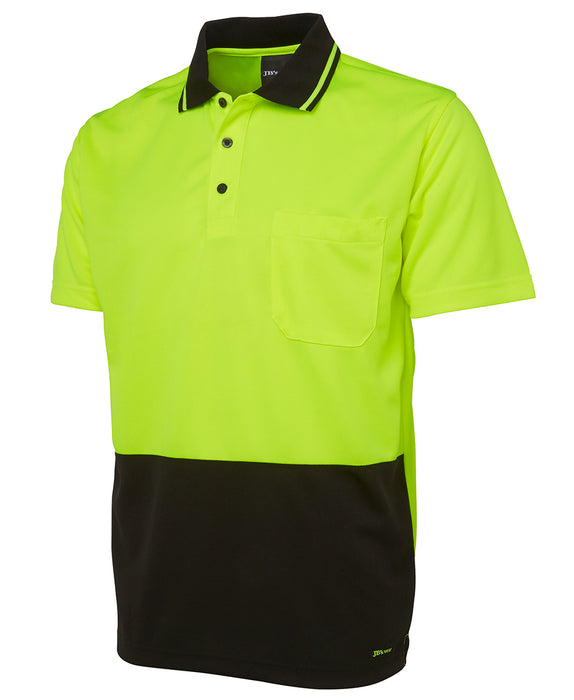 JBs 6HVNC Hi Vis Non Cuff Traditional Polo