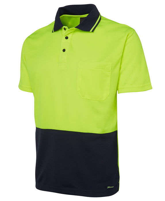 JBs 6HVNC Hi Vis Non Cuff Traditional Polo