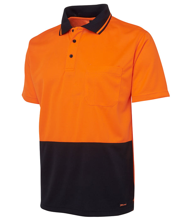 JBs 6HVNC Hi Vis Non Cuff Traditional Polo