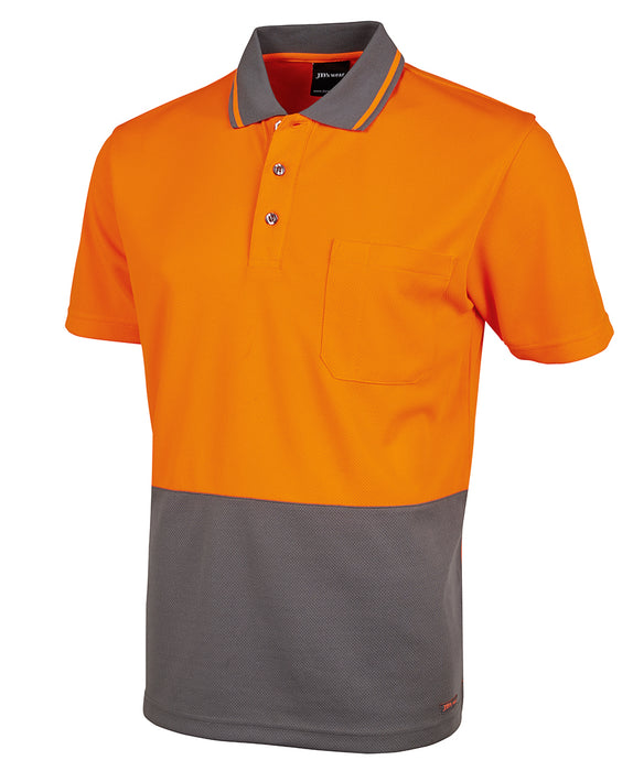 JBs 6HVNC Hi Vis Non Cuff Traditional Polo