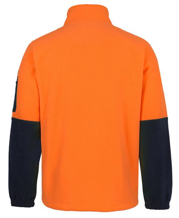 JB's 6HVPE Hi Vis Full Zip Polar Fleece Jumper