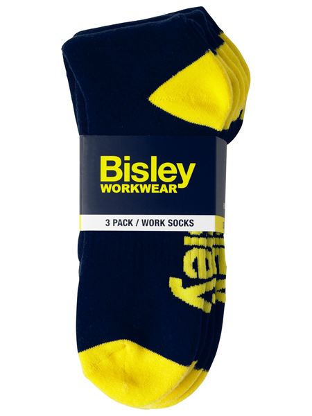 Bisley BSX7210 Cotton Blend Work Socks (3 Pack)