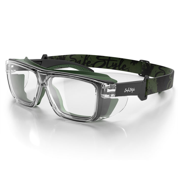 SafeStyle® Converts Clear/Green Frame Clear Lens