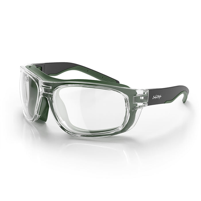 SafeStyle® Switches Clear/Green Frame Clear Lens