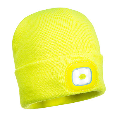 Portwest B029 Beanie LED Head Light USB Rechargeable