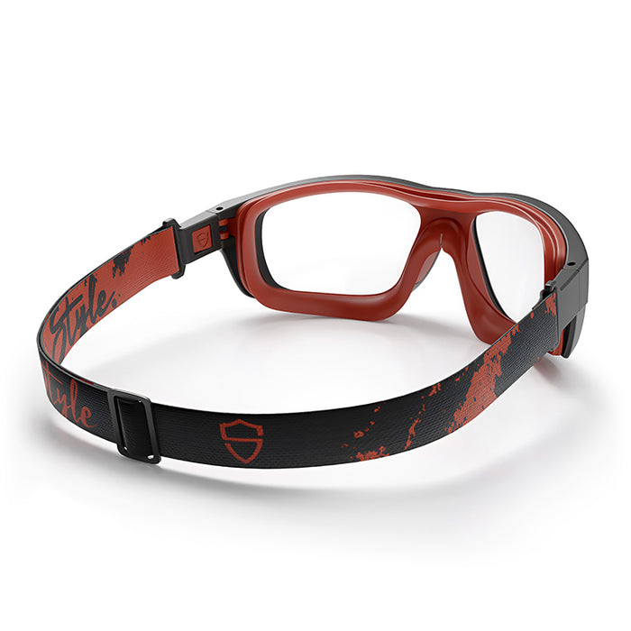 SafeStyle® Switches Matte Black/Red Frame Clear Lens