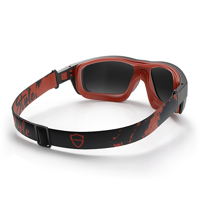 SafeStyle® Switches Matte Black/Red Frame Grey Polarised Lens