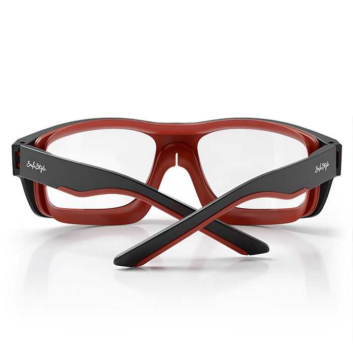 SafeStyle® Switches Matte Black/Red Frame Clear Lens