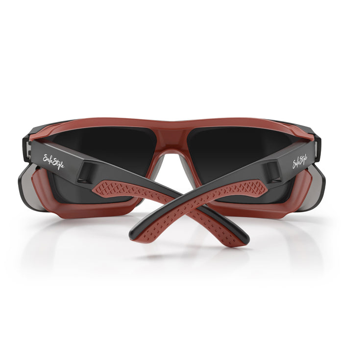 SafeStyle® Converts Matte Graphite/Red Frame Grey Polarised Lens