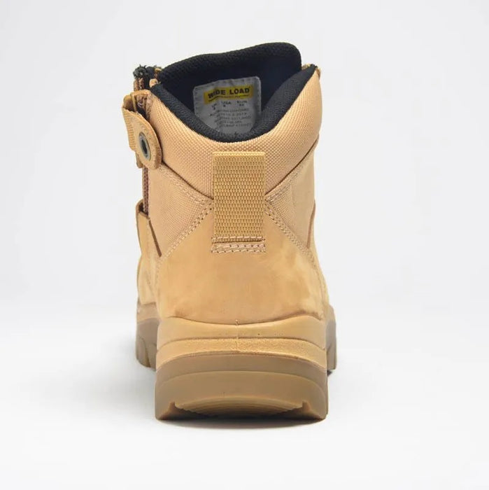 Wide Load 690WZN Wheat 6 Inch Soft Toe Zip Boot - Non Safety