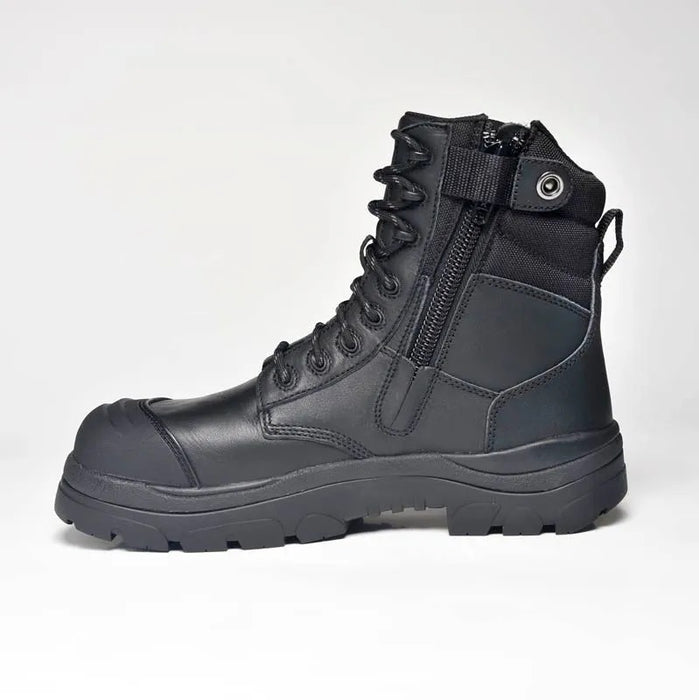 Wide Load 890BZC Black 8 Inch Zip Composite Cap Safety Boot