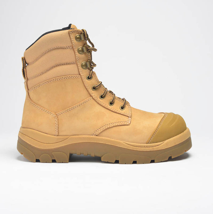 Wide Load 890WZC Wheat 8 Inch Zip Composite Cap Safety Boot
