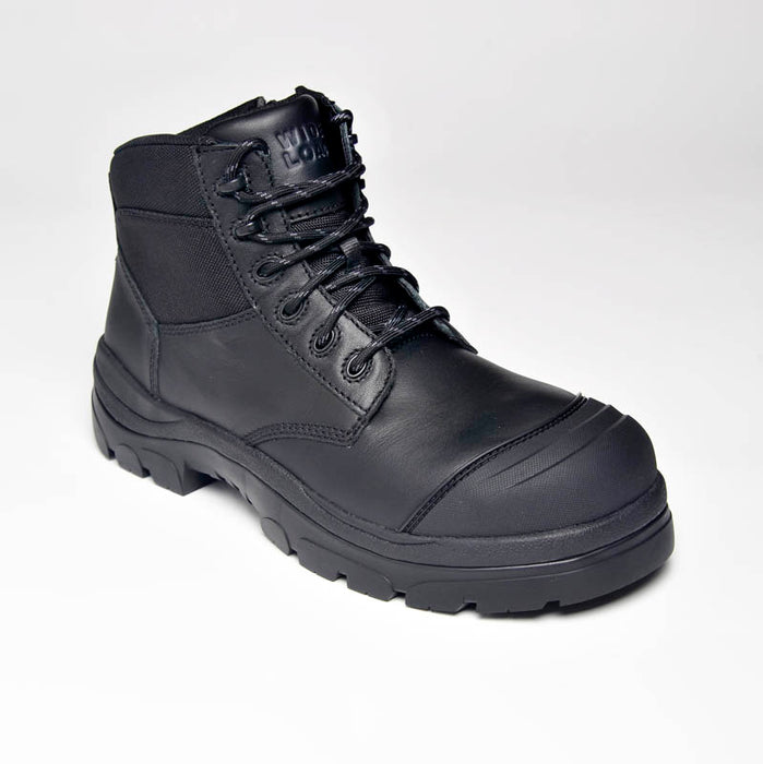 Wide Load 690BZC Black 6 Inch Zip Composite Cap Safety Boot