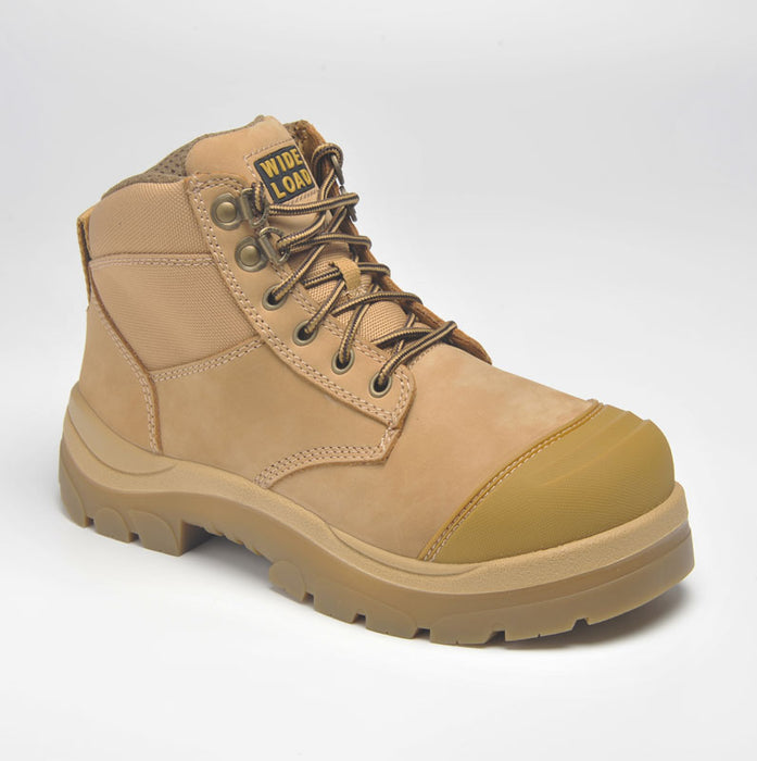 Wide Load 690WL Wheat 6 Inch Steel Cap Lace Safety Boot