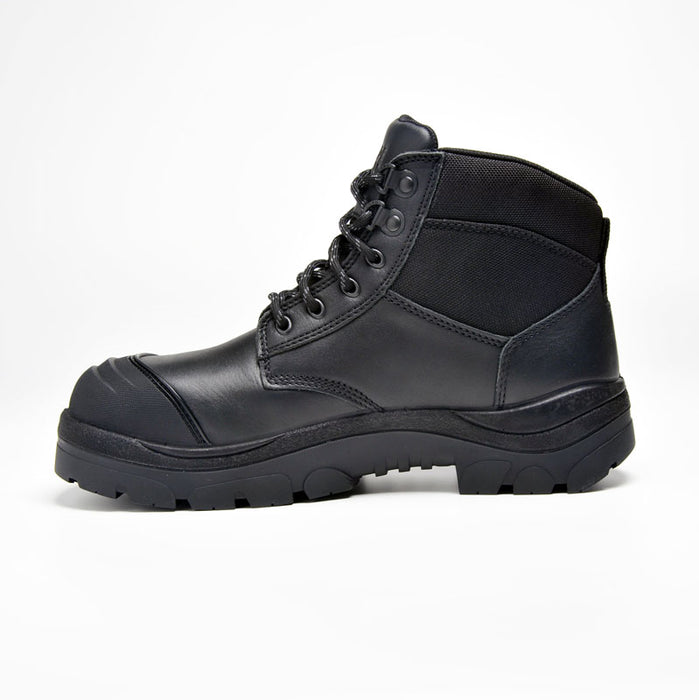 Wide Load 690BL Black 6 Inch Lace Steel Cap Safety Boot