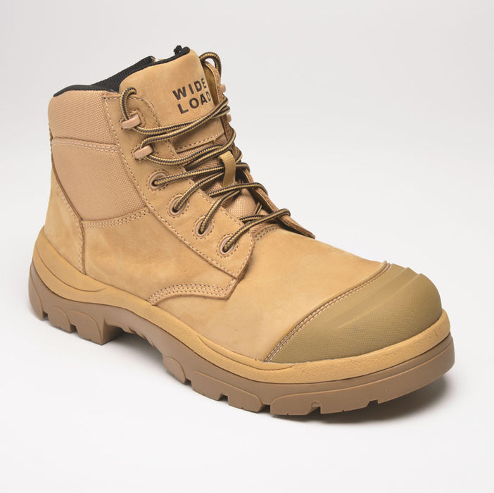 Wide Load 690WZC Wheat 6 Inch Zip Composite Cap Safety Boot