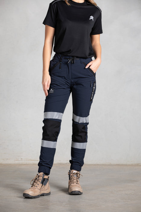 Anthem Women's Triumph Pant with Tape - P103WR 150 GSM 90% Nylon 10% Spandex Ripstop