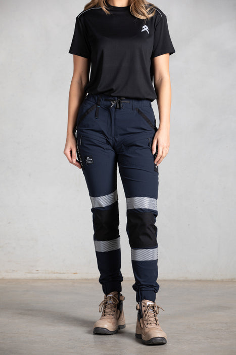 Anthem Women's Triumph Pant with Tape - P103WR 150 GSM 90% Nylon 10% Spandex Ripstop