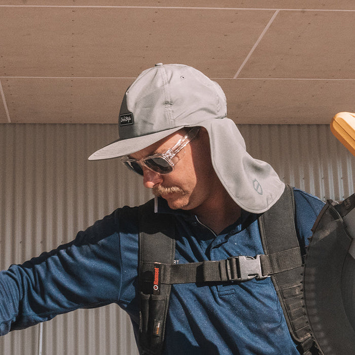 SAFESTYLE Worksite to Weekend Flap Cap Graphite