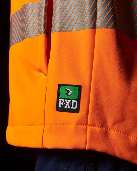 FXD WO.3T Hi Vis Reflective Soft Shell Jacket