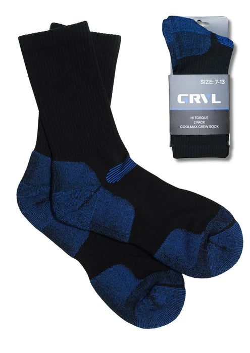GRVL - S4 HI TORQUE COOLMAX 2 PACK Crew Socks