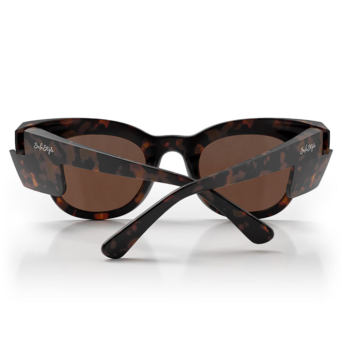 SAFESTYLE Harps Matte Tort Frame Brown Polarised Lens