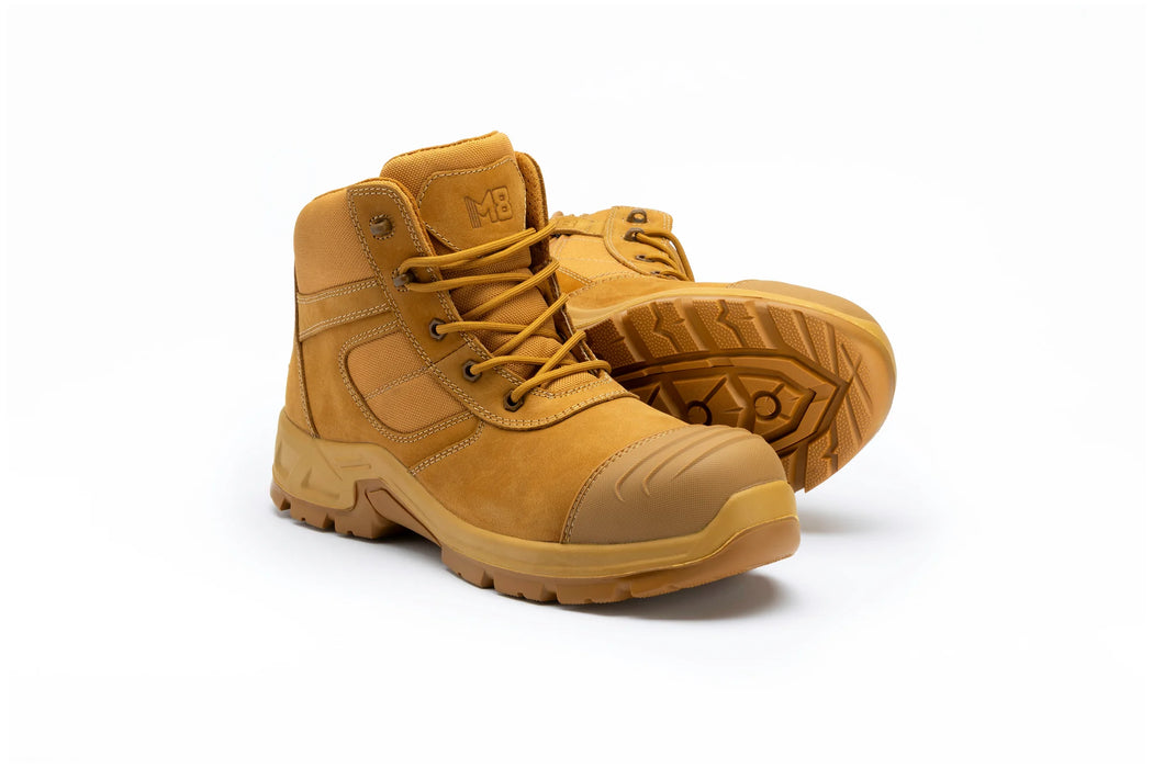 M8 M8SF002 Fella Mid Cut Zip Side Safety Boot