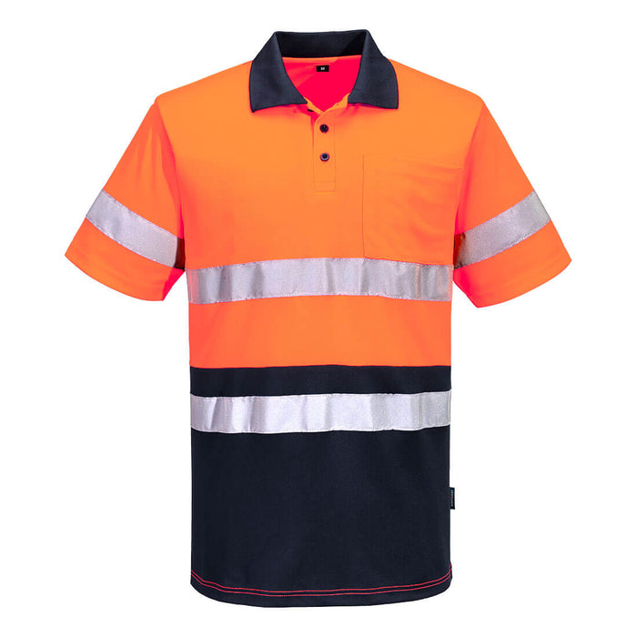 Portwest MP616 Taped Hi-Vis Contrast Polo Shirt S/S