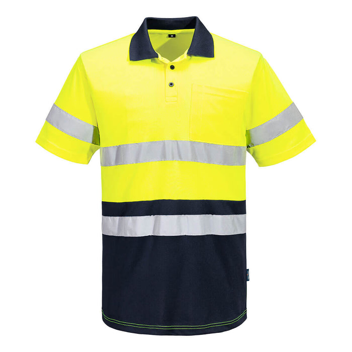 Portwest MP616 Taped Hi-Vis Contrast Polo Shirt S/S