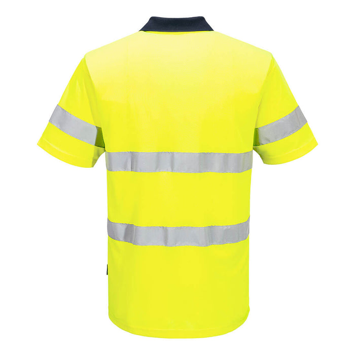Portwest MP616 Taped Hi-Vis Contrast Polo Shirt S/S