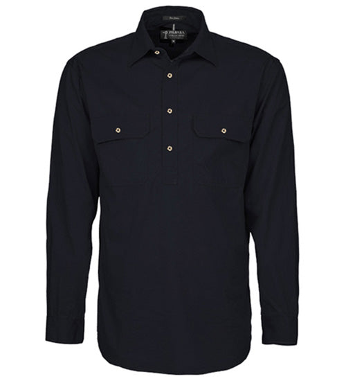 Ritemate RM200CF Mens Pilbara Closed Front L/S Shirt
